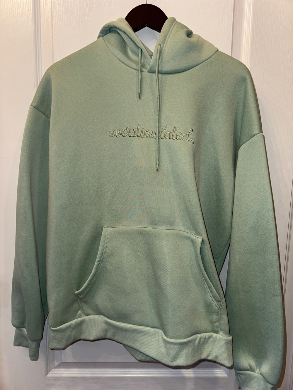 Overstimulated Sage Green Hoodie Sweater - Men's Casual Pullover